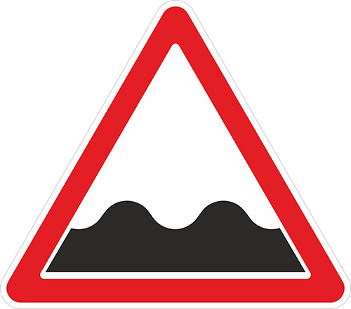 Знак номер дороги на красном фоне