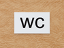 Табличка на туалет wc